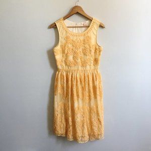Sundance "Love At First Sight" Gold Mesh Dress 6